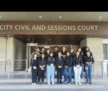 L J Institute of Media and Communications Ahmedabad Court visit 8 photo 1